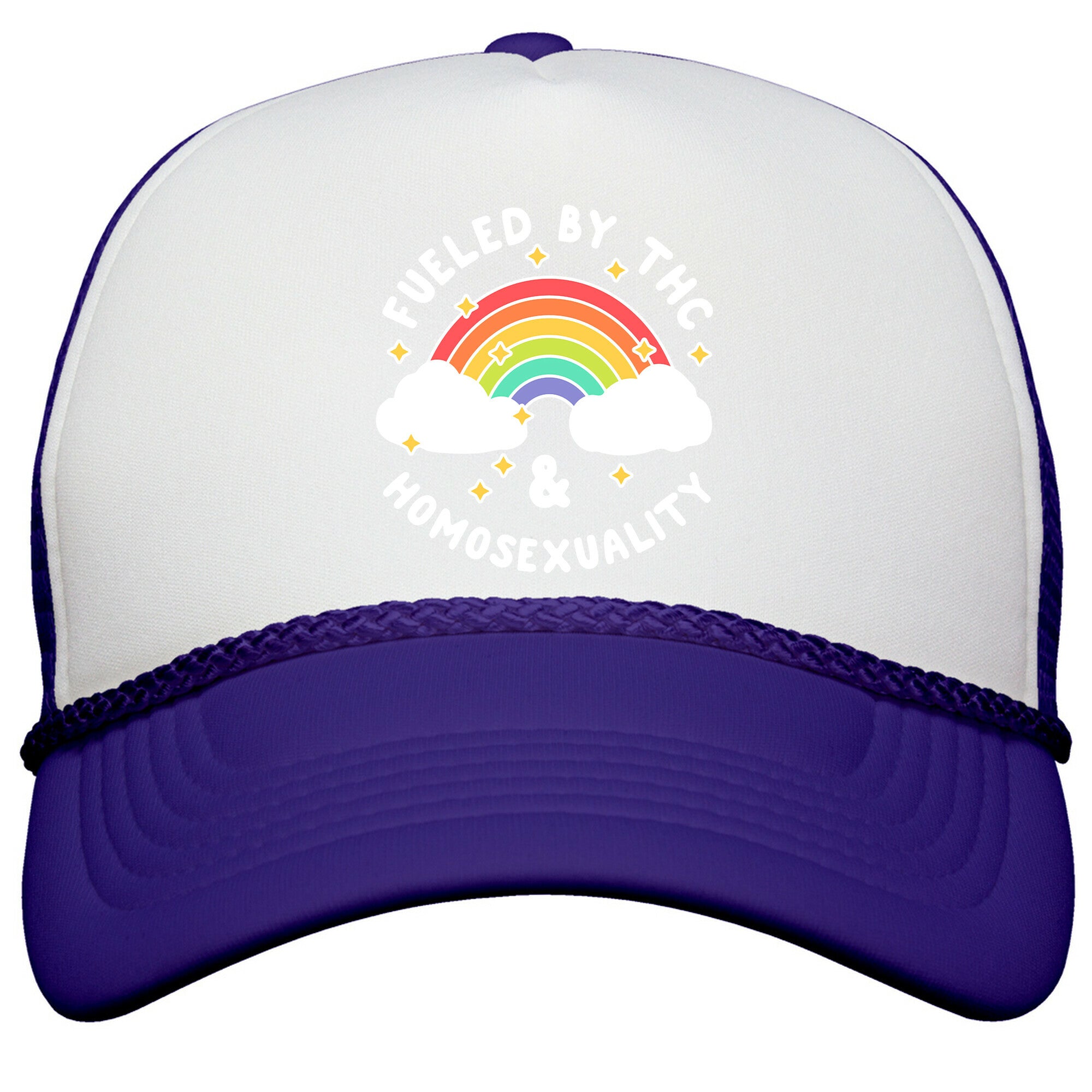 Fueled By THC & Homosexuality Snapback Trucker Hat